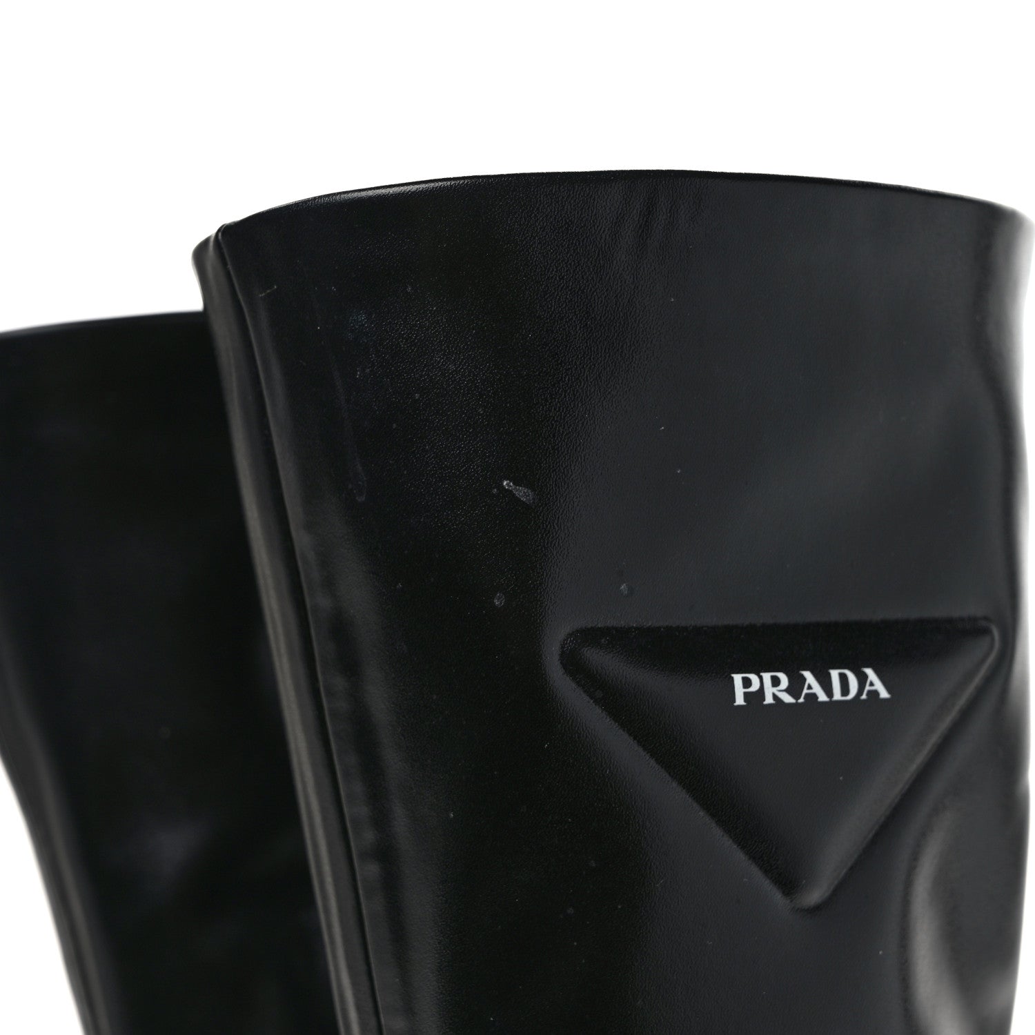 Prada Nappa Tech Logo 70mm Platform Boots 37 Black 8 of 9
