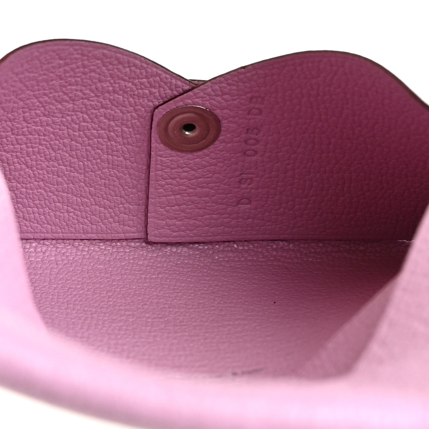 Hermes Chevre Mysore Calvi Card Case Mauve Sylvestre 5 of 9