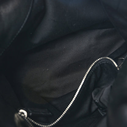 Saint Laurent Lambskin Quilted Small Loulou Puffer Monogram Chain Satchel Black 5 of 9