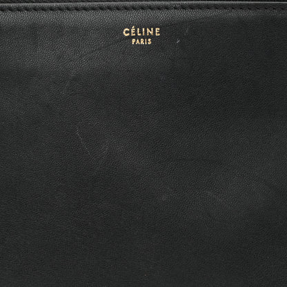 Celine Lambskin Small Trio Crossbody Bag Black 9 of 9