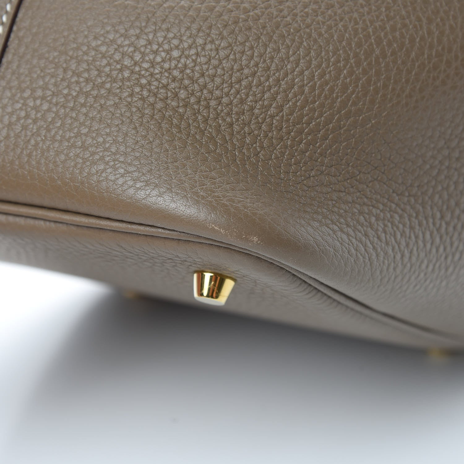 Hermes Taurillon Clemence Picotin Lock 22 MM Etoupe 11 of 13