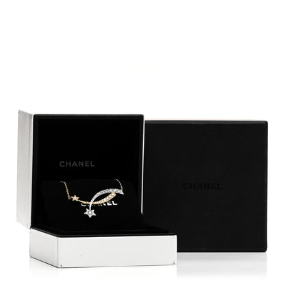 Chanel 18K White Yellow Gold Diamond Etoile Filante Necklace 5 of 5