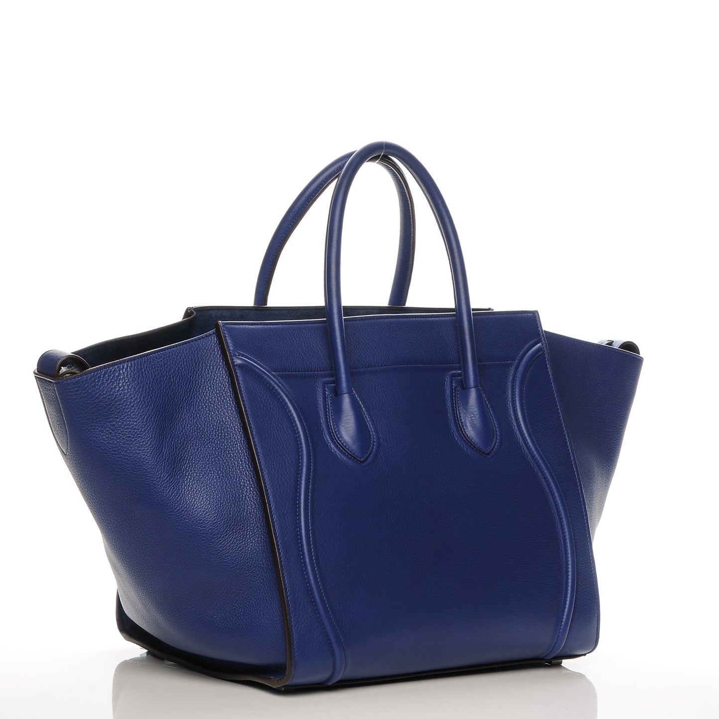 Supple Calfskin Medium Phantom Luggage Indigo