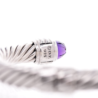 David Yurman Sterling Silver Amethyst 10mm Cable Classics Bracelet 4 of 4