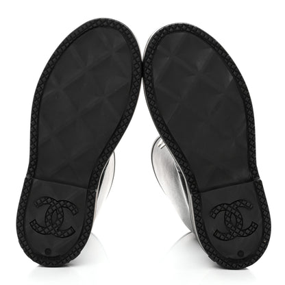 Chanel Caoutchouk CC High Boots 42 Black 6 of 10