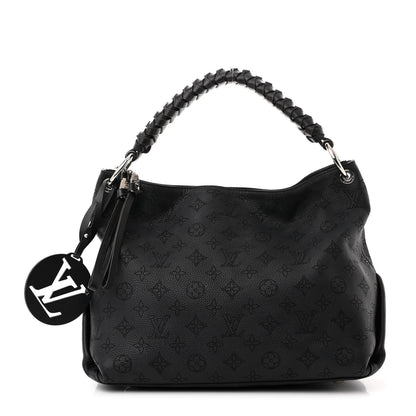 Louis Vuitton Mahina Beaubourg Hobo MM Black 1 of 9
