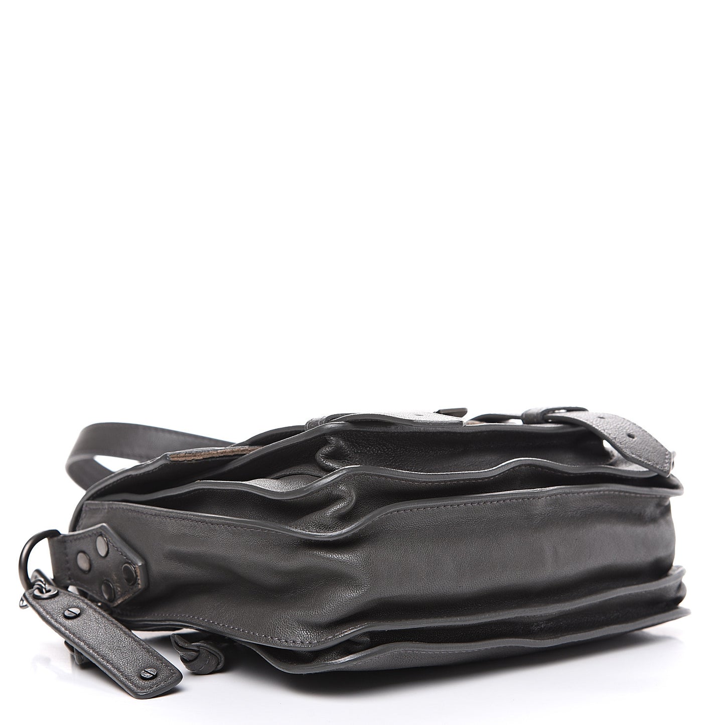 Lambskin PS1 Mini Pouch Messenger Heather Grey