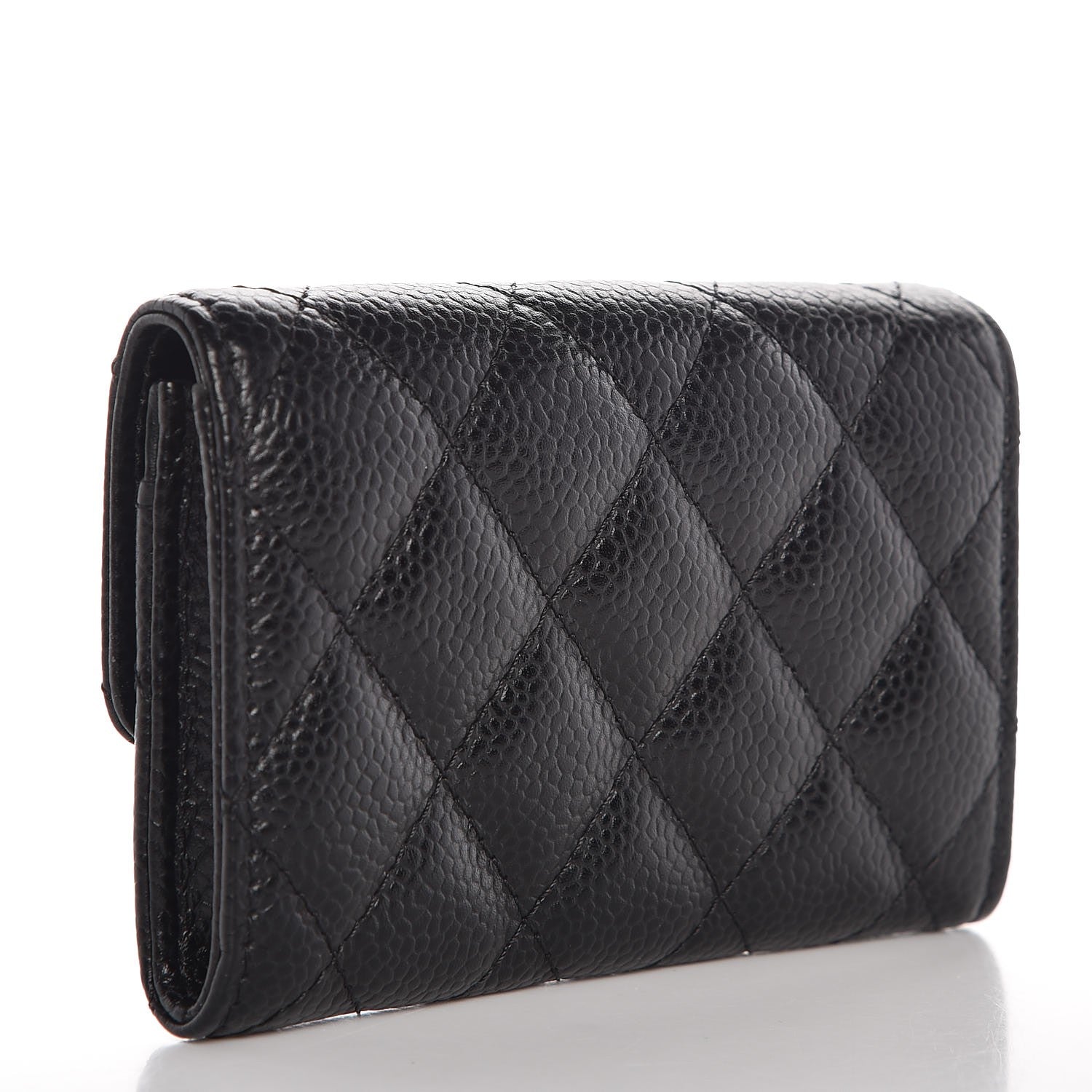Chanel Caviar Quilted Flap Card Holder Black 3 of 8