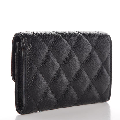 Chanel Caviar Quilted Flap Card Holder Black 3 of 8
