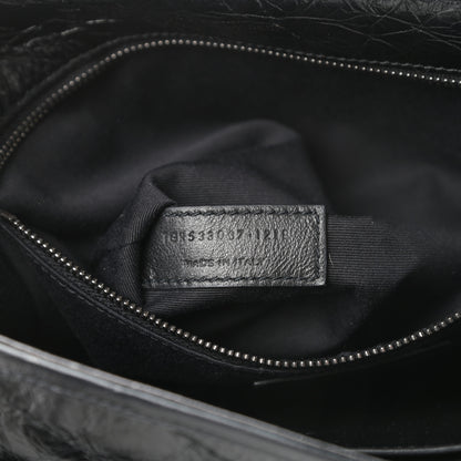 Saint Laurent Crinkled Calfskin Matelasse Monogram Medium Niki Chain Satchel Black 6 of 8