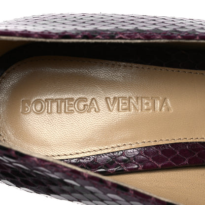 Bottega Veneta Snakeskin Mostra Pumps 38 Burgundy 9 of 11