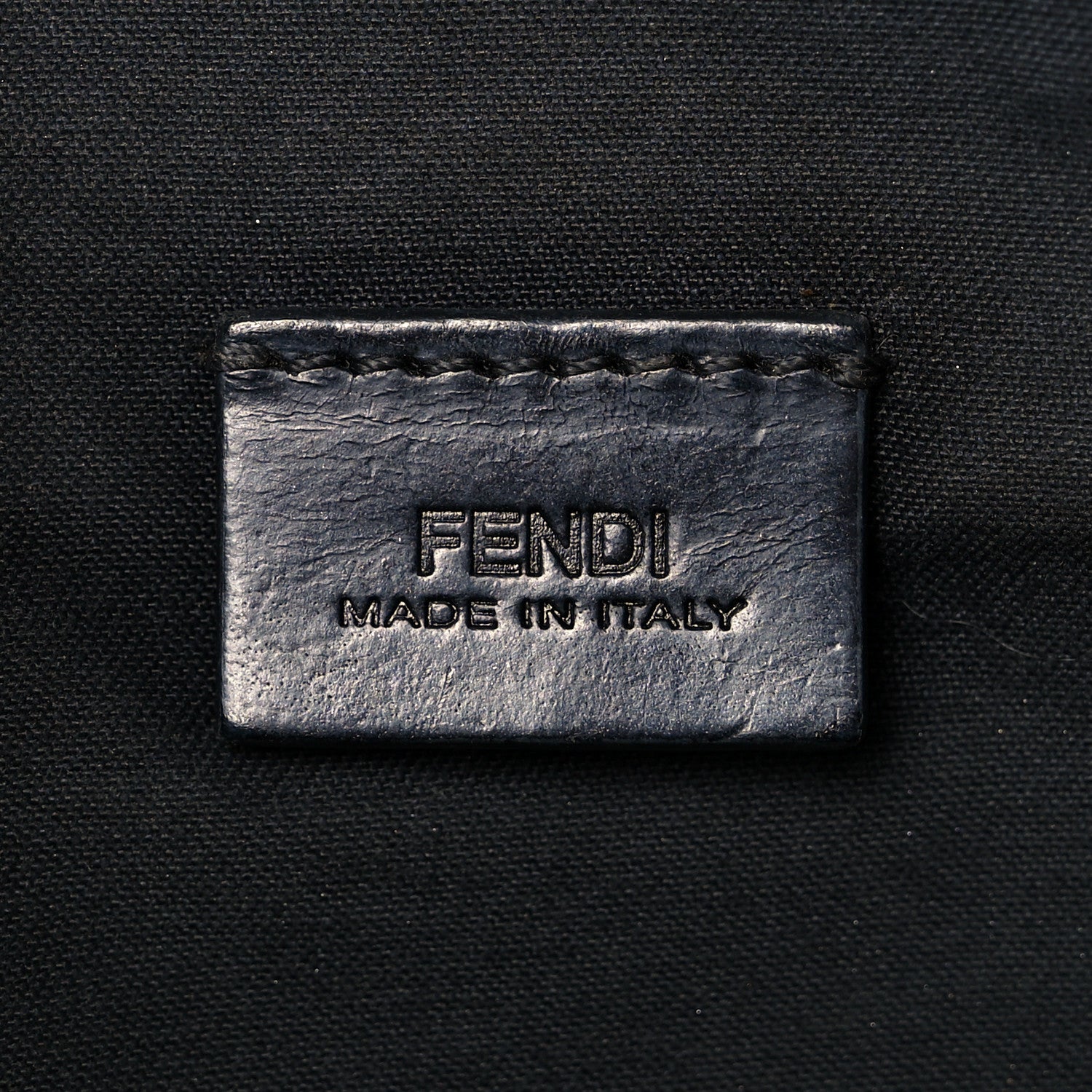 Fendi Vitello Elite Pouch Black Blue 6 of 17