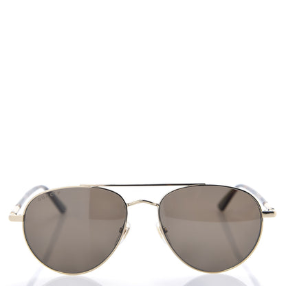 Gucci Acetate Aviator Sunglasses GG0388S Gold 3 of 8