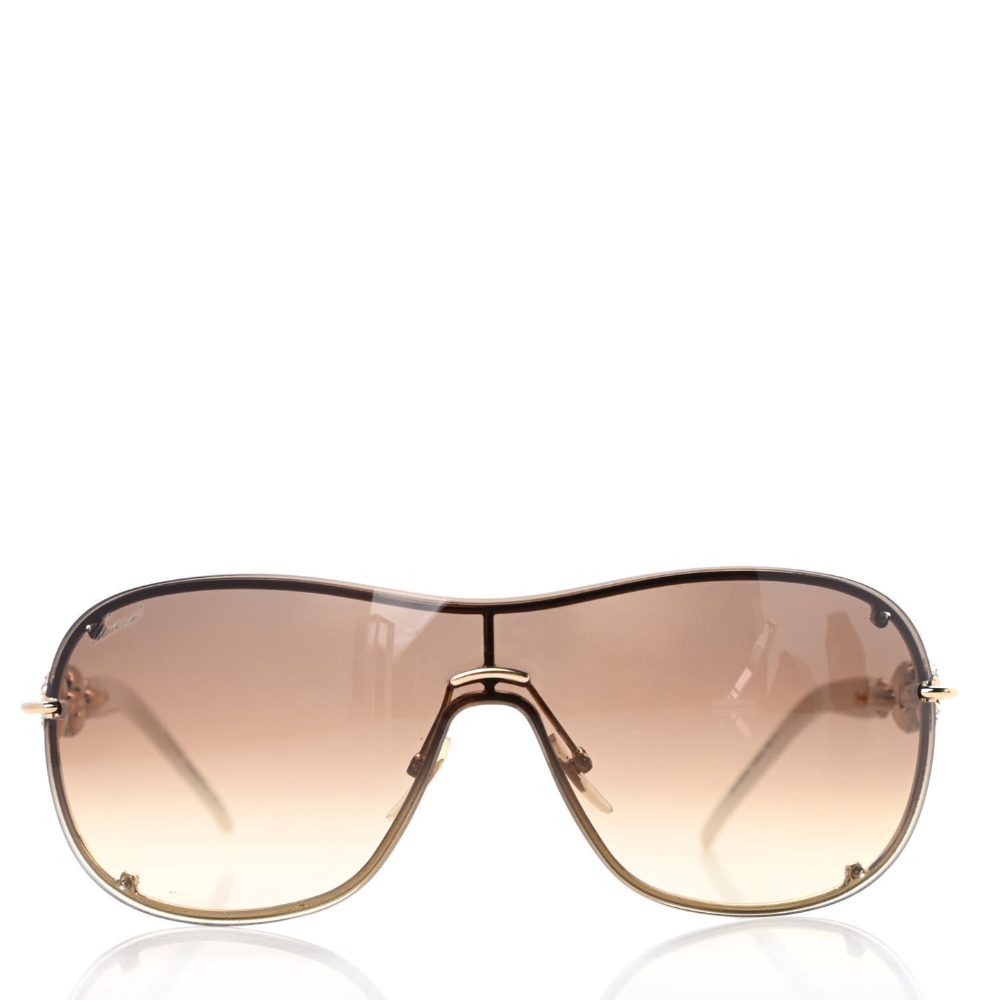 Crystal Marina Chain Shield Sunglasses GG4231/S White