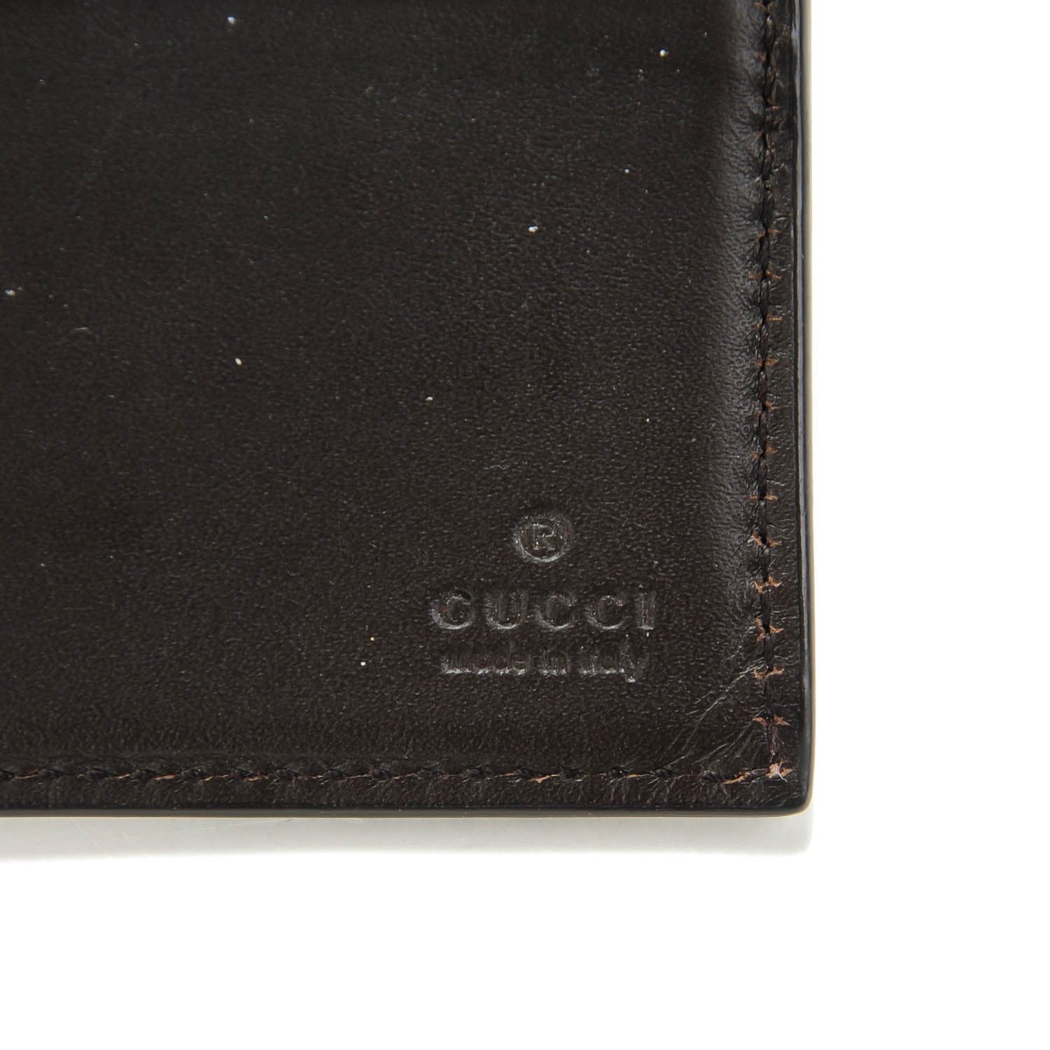 Gucci GG Supreme Monogram Jolly Bi-Fold Wallet Dark Brown 6 of 7