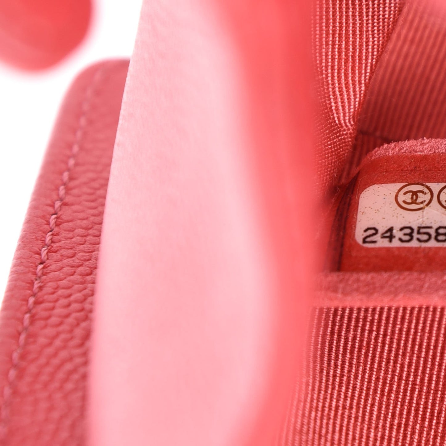 Caviar Quilted Small Boy Flap Pink