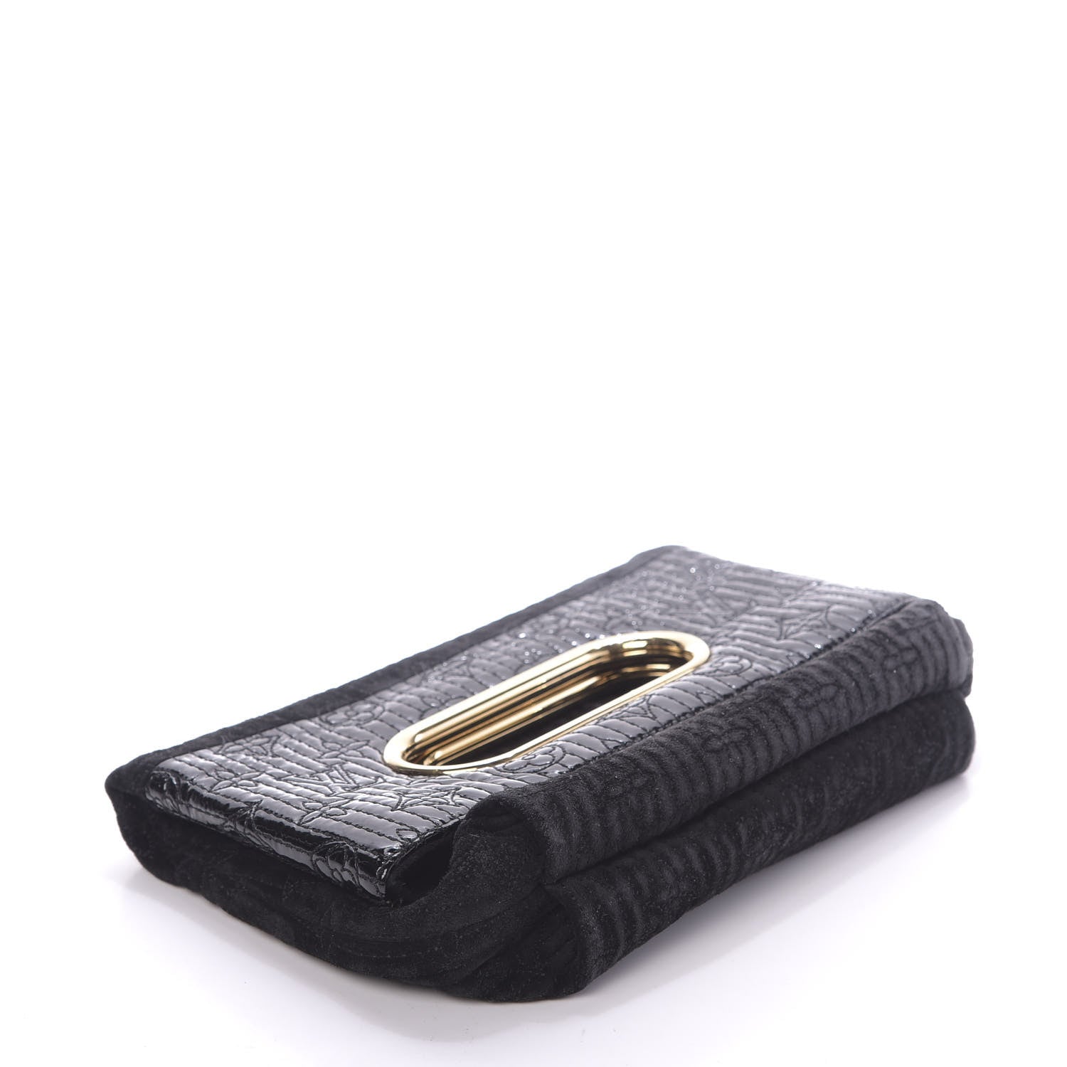 Louis Vuitton Suede Monogram Motard Afterdark Clutch Black 4 of 10