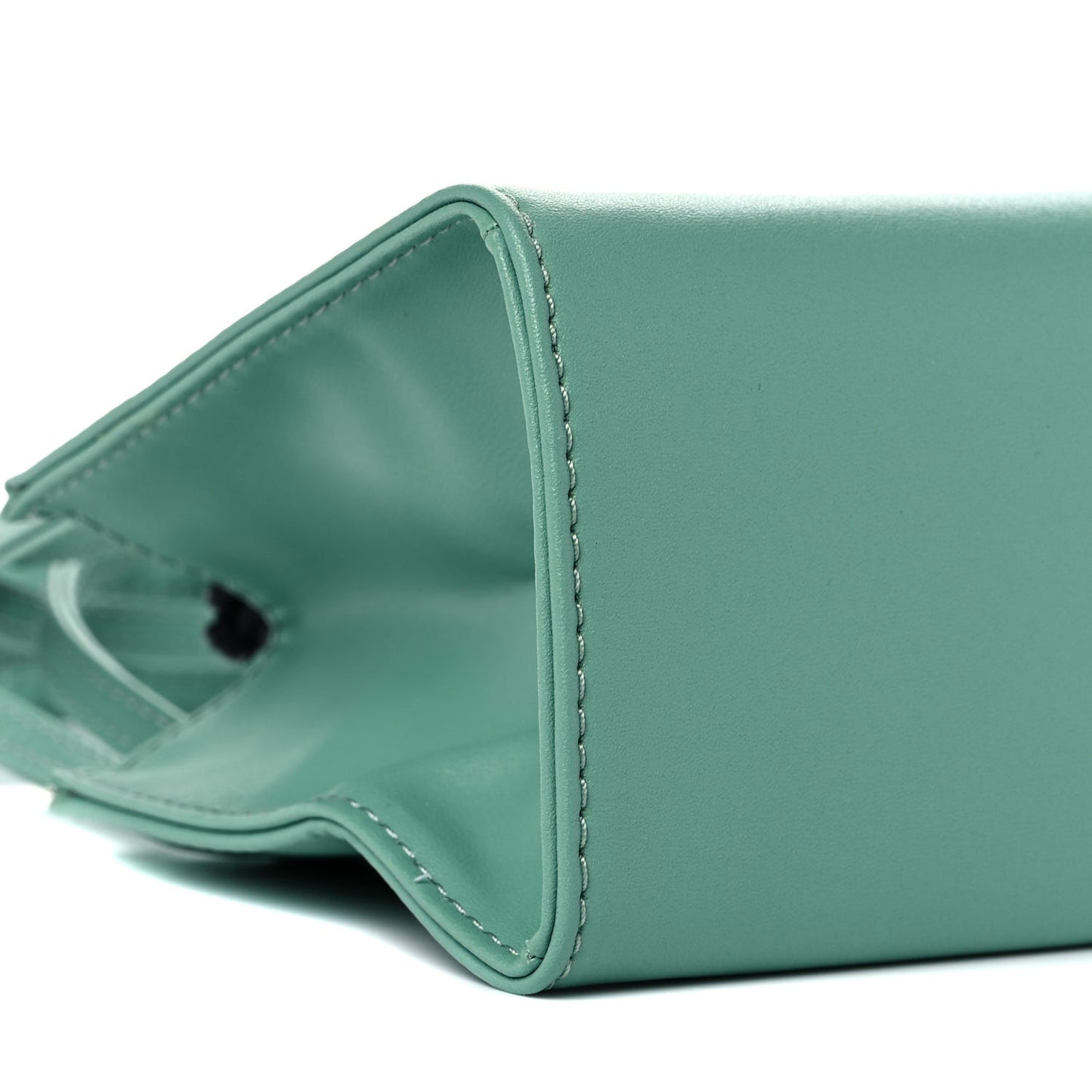 Vegan Leather Small Shopping Bag Sage