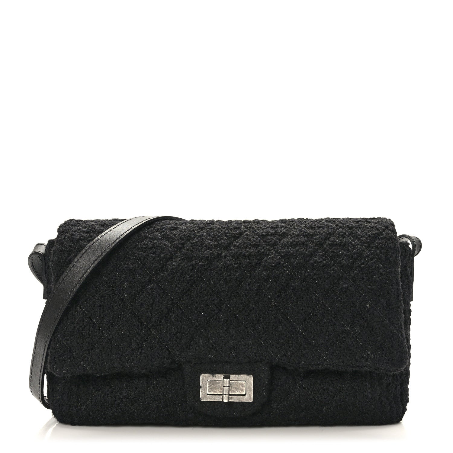 Chanel Tweed Reissue XL Maxi Jumbo Flap Black 1 of 9
