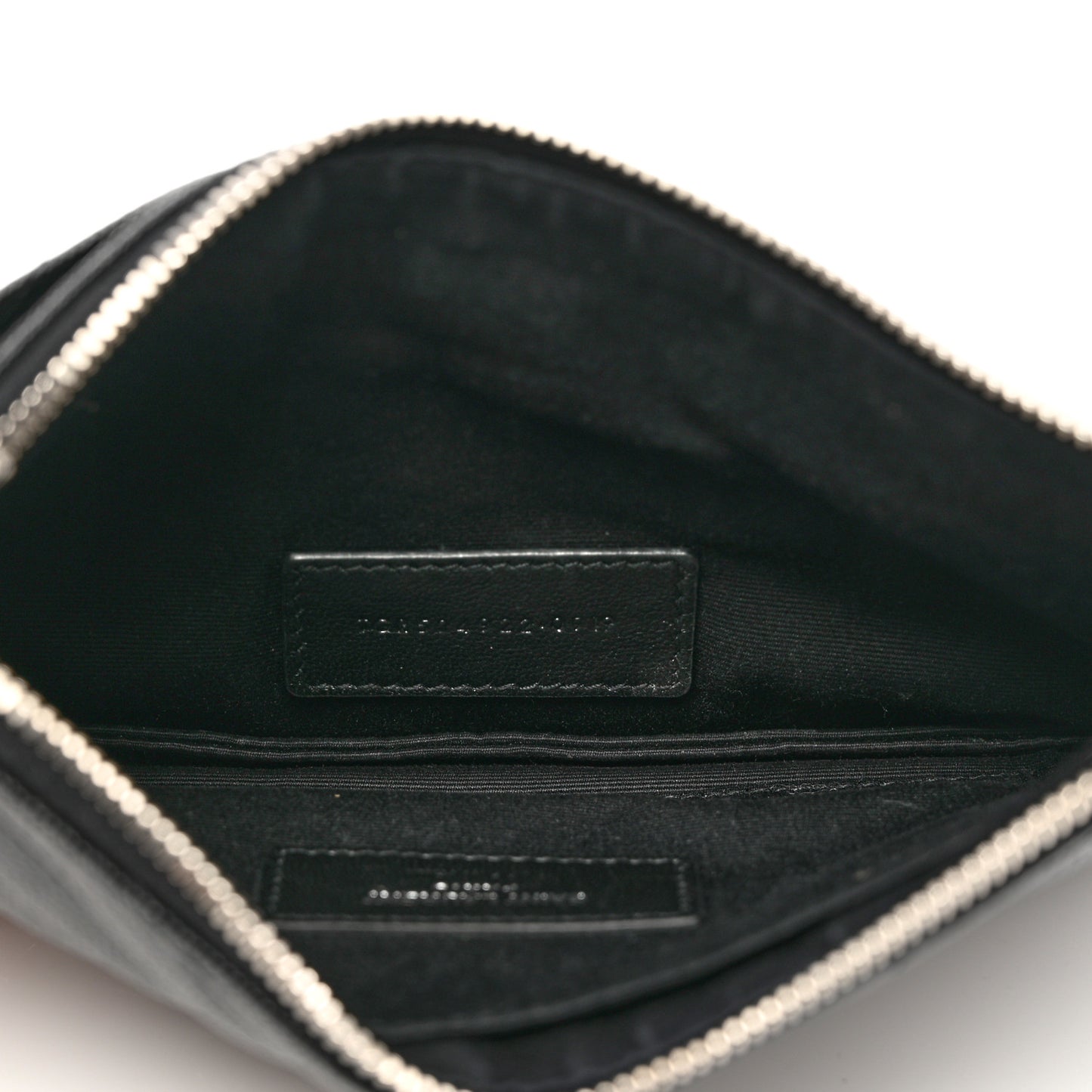 Grain De Poudre Chevron Monogram Bill Pouch Black