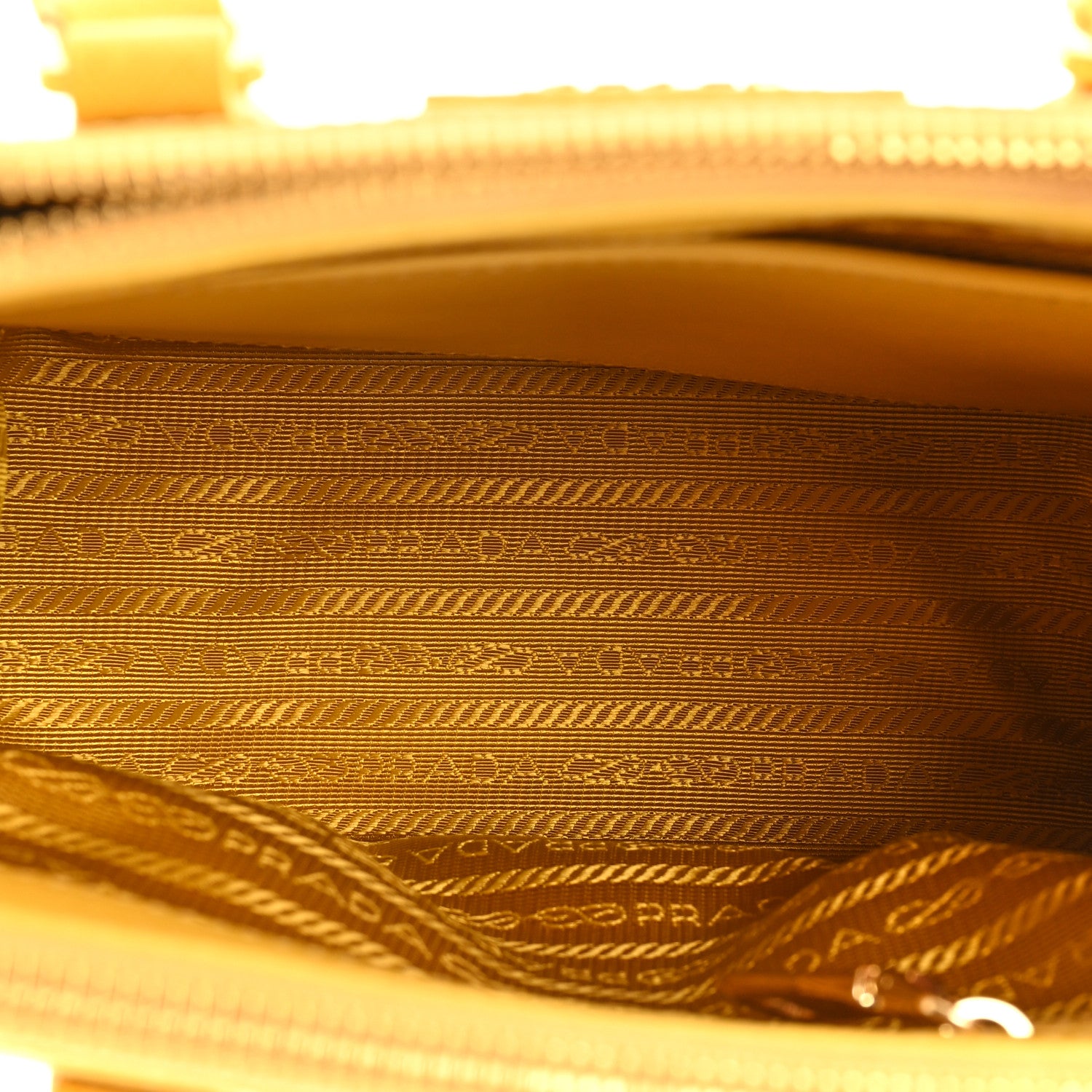 Prada Saffiano Lux Mini Galleria Double Zip Tote Soleil 6 of 13