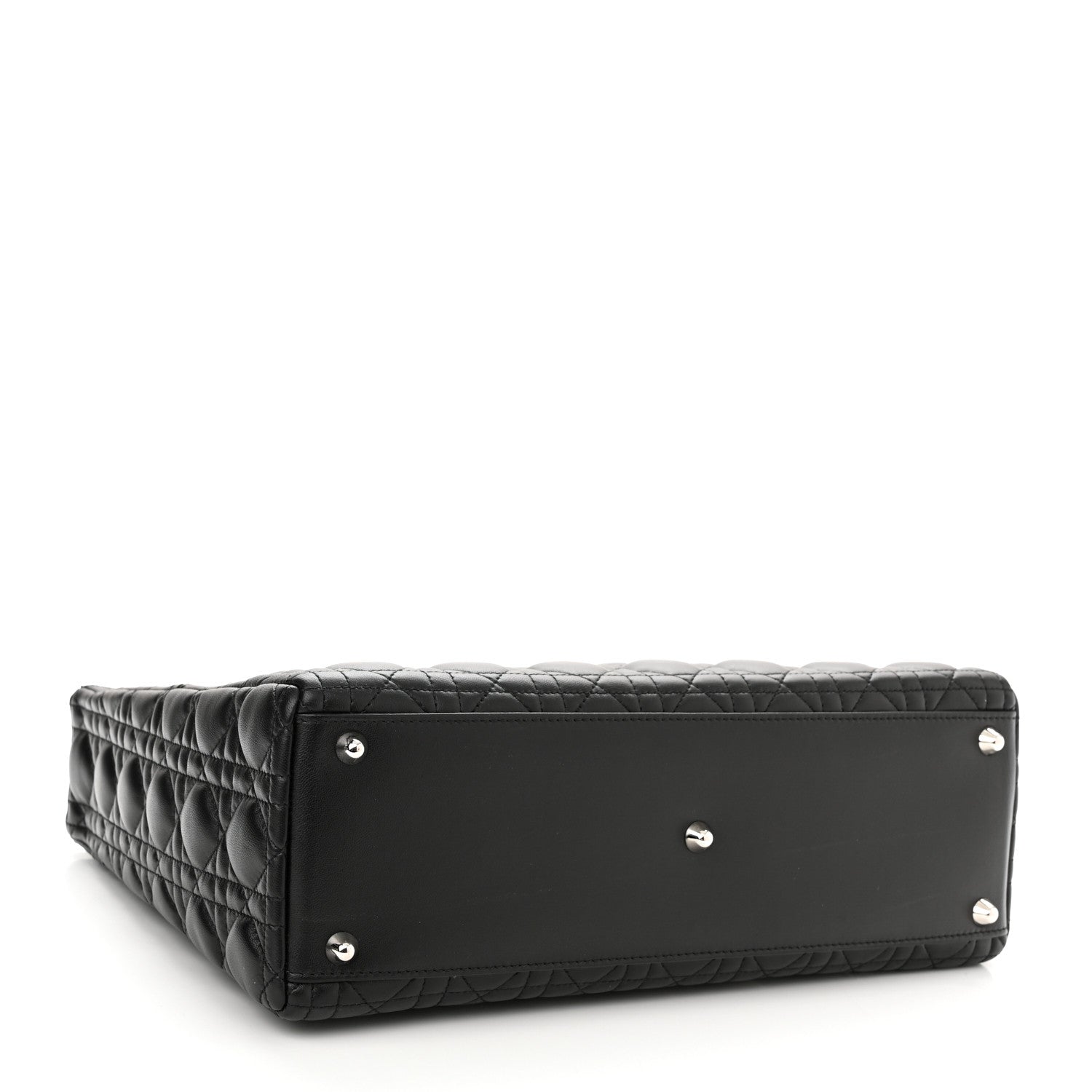 Christian Dior Lambskin Cannage Large Lady Dior Black 4 of 10