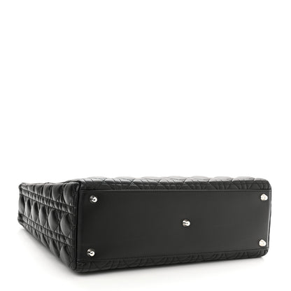 Christian Dior Lambskin Cannage Large Lady Dior Black 4 of 10