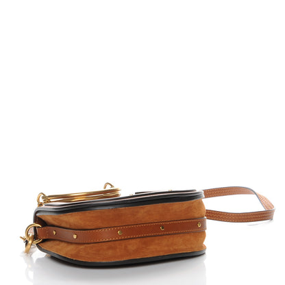 Chloe Calfskin Suede Small Nile Bracelet Bag Caramel 5 of 9