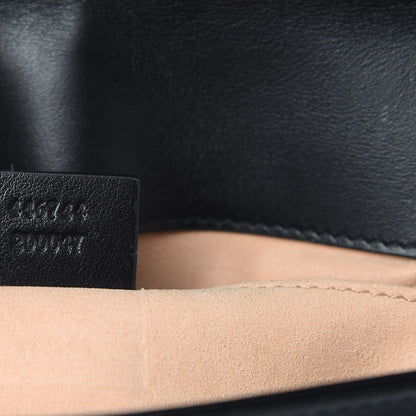 Gucci Calfskin Matelasse Mini GG Marmont Shoulder Bag Black 7 of 14