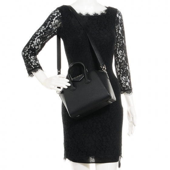 Sugar Goatskin Mini Antigona Black