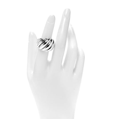David Yurman Sterling Silver Sculpted Cable Ring 52 6 2 of 4