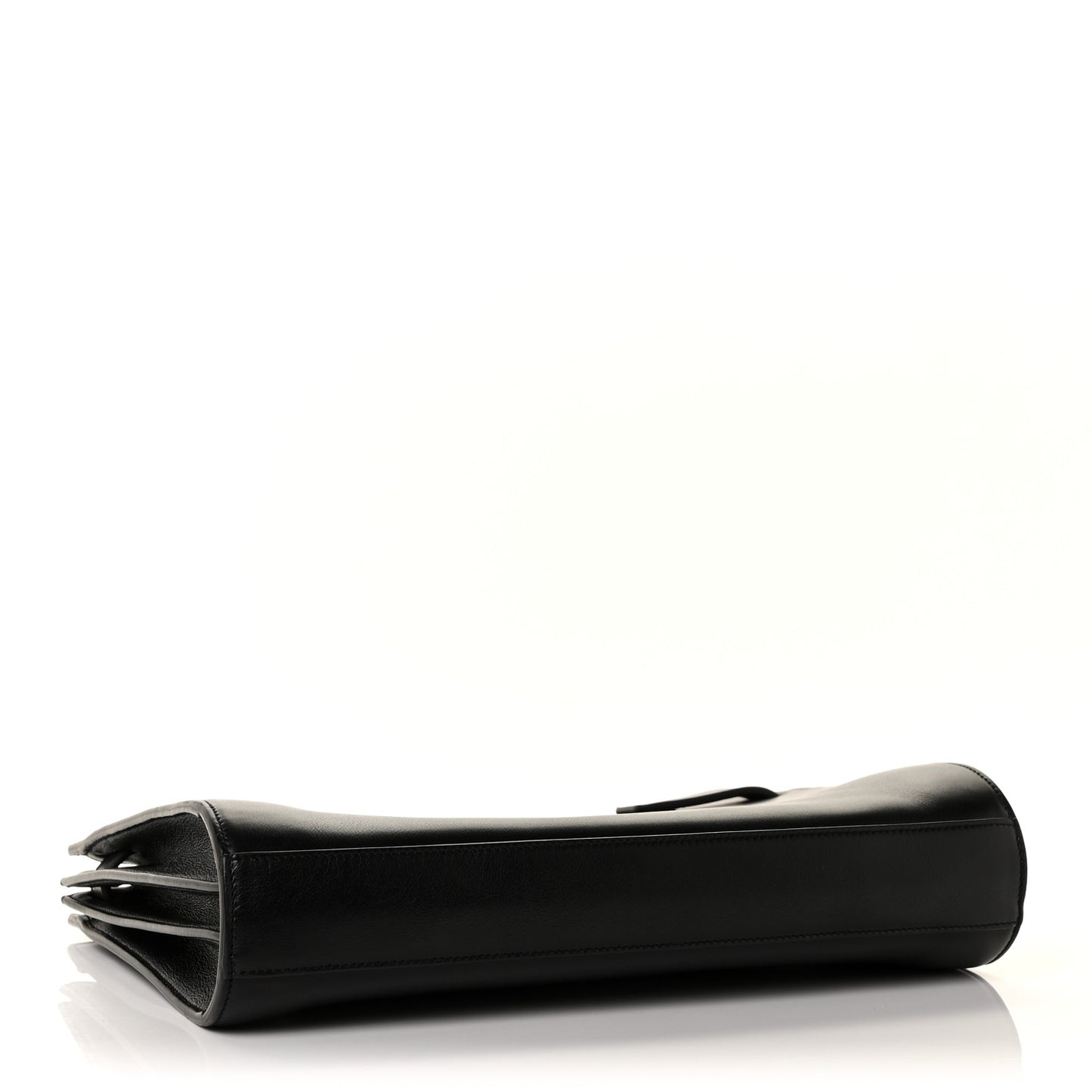Calfskin Sac De Jour Clutch Black