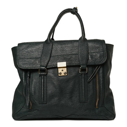 3.1 Phillip Lim Textured Calfskin Large Pashli Satchel Jade 1 of 13