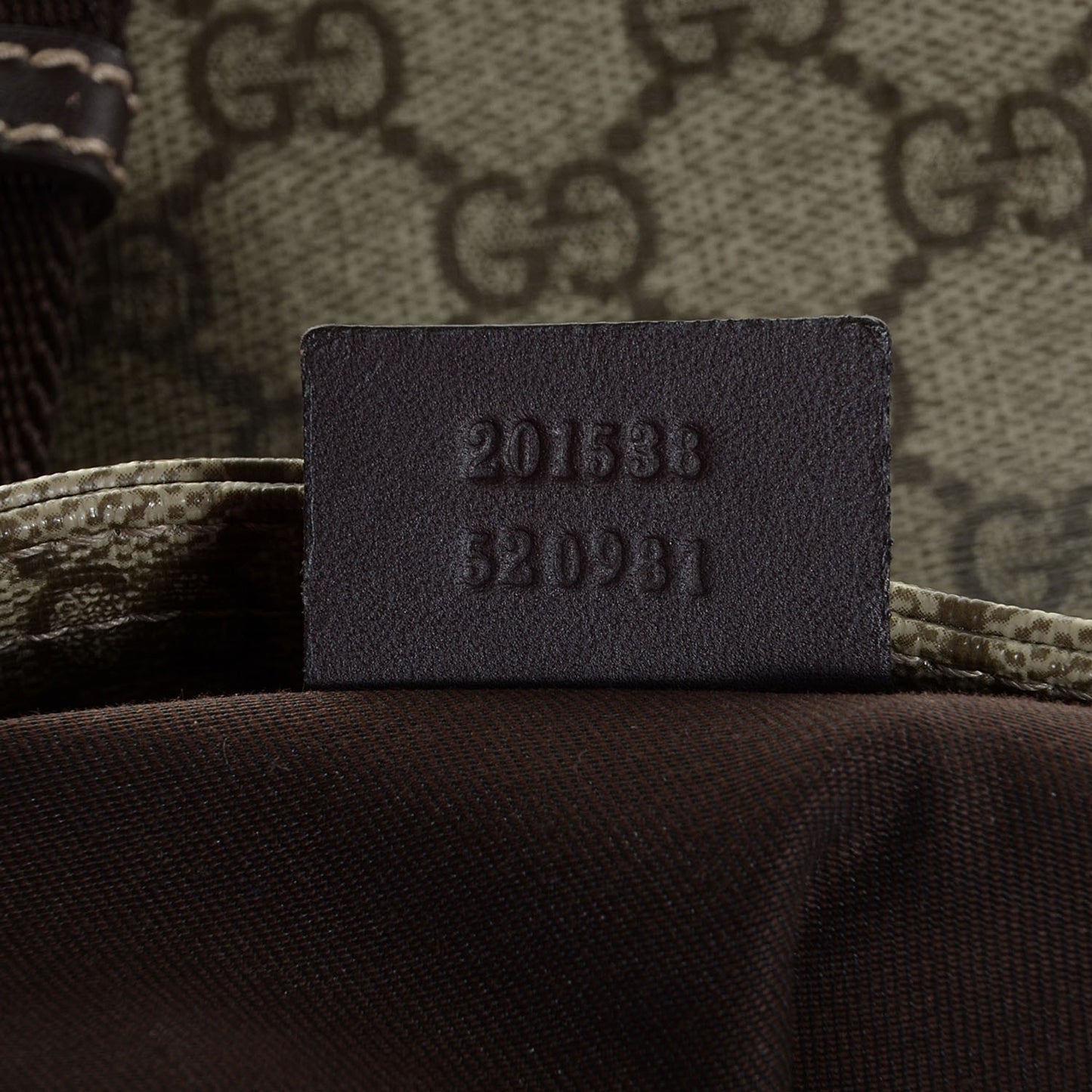 GG Supreme Monogram Selleria Calfskin Small Flat Messenger Bag Beige Ebony Cocoa Dark Chocolate