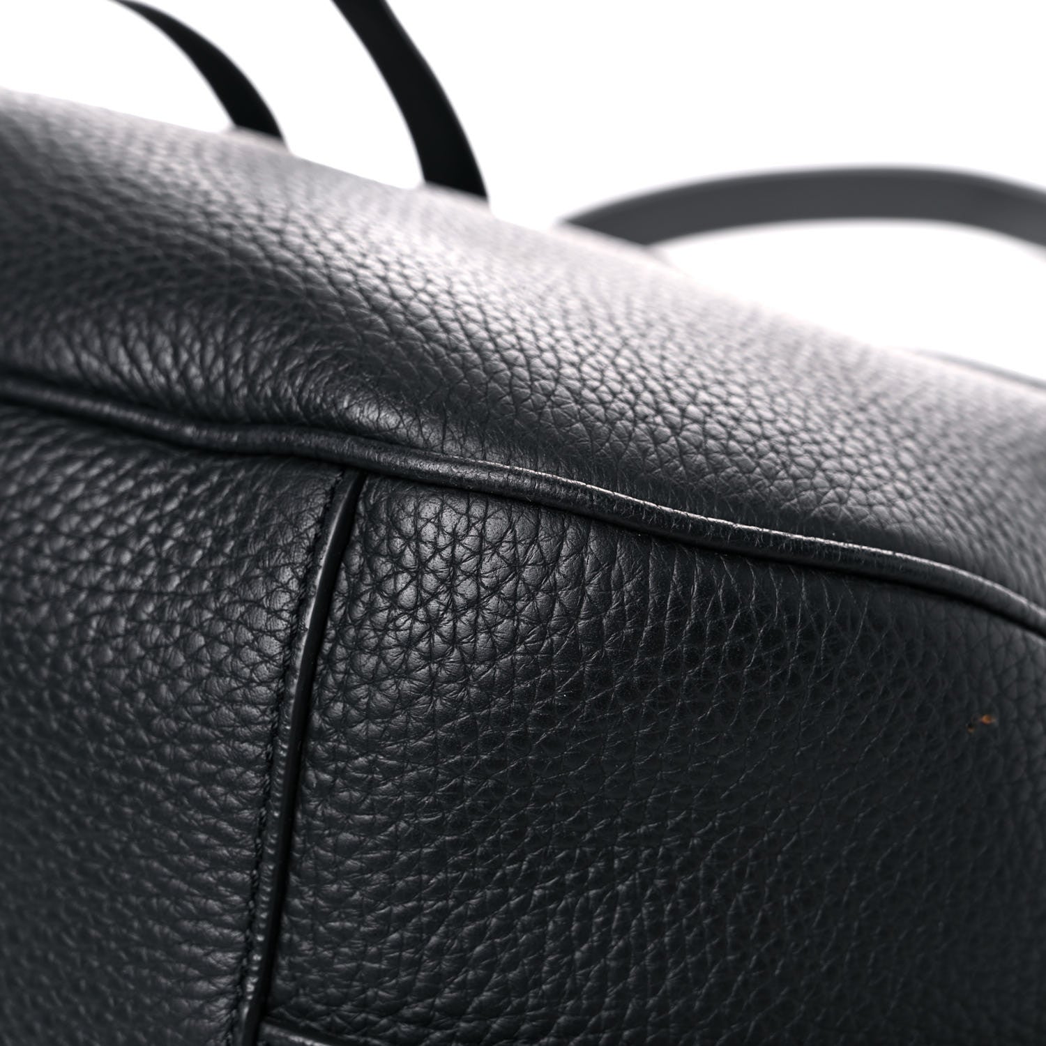 Christian Dior Grained Calfskin Saddle Soft Bag Black 8 of 15