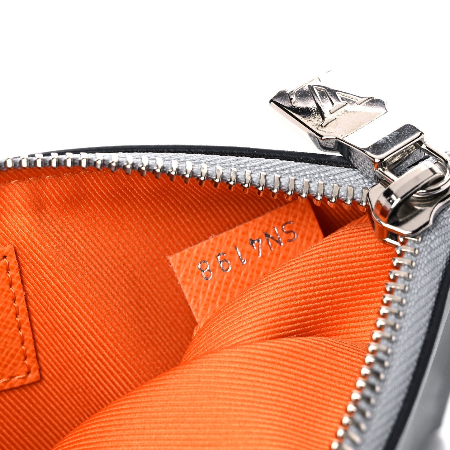 Monogram Satellite Alpha Pouch Silver