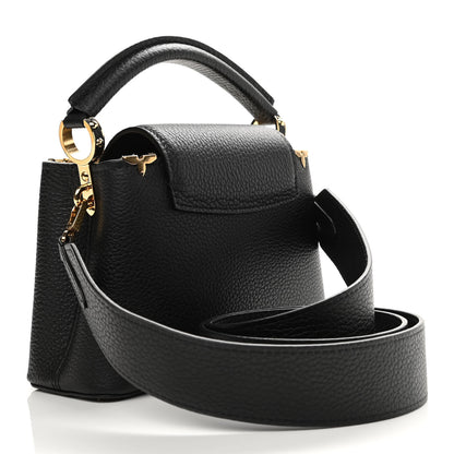 Louis Vuitton Taurillon Embellished Flower Crown Capucines Mini Black 4 of 17