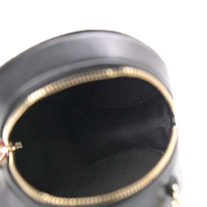 Chanel Caviar Quilted French New Wave Round Clutch With Chain Black 5 of 11