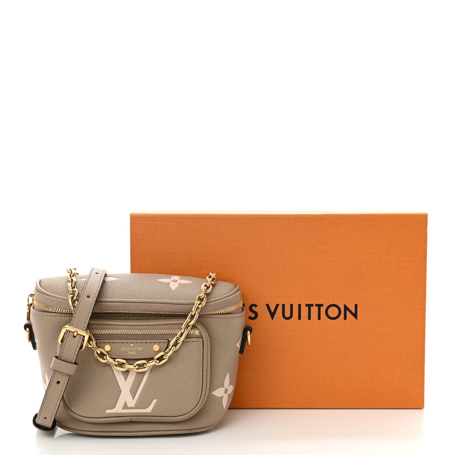 Louis Vuitton Empreinte Monogram Giant Mini Bumbag Tourterelle Cream 12 of 12