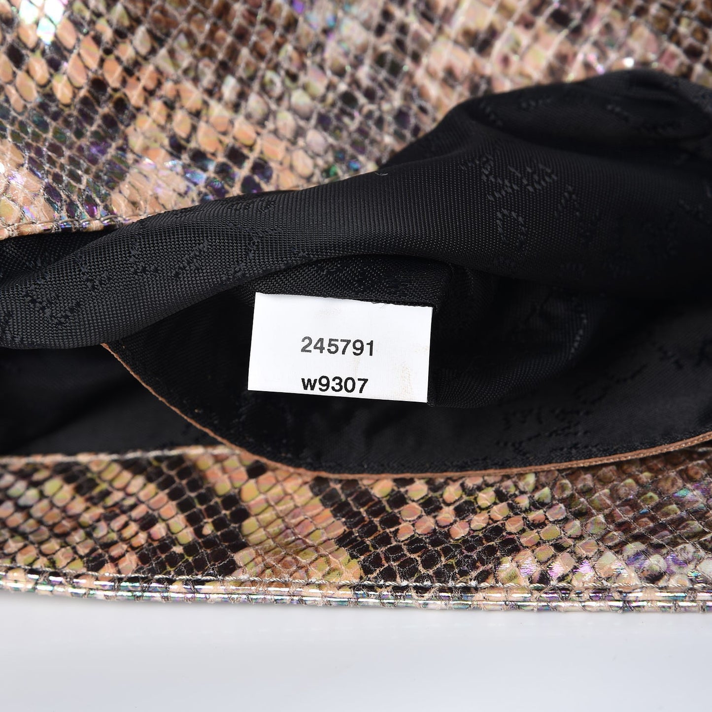 Python Oleografic Falabella Clutch