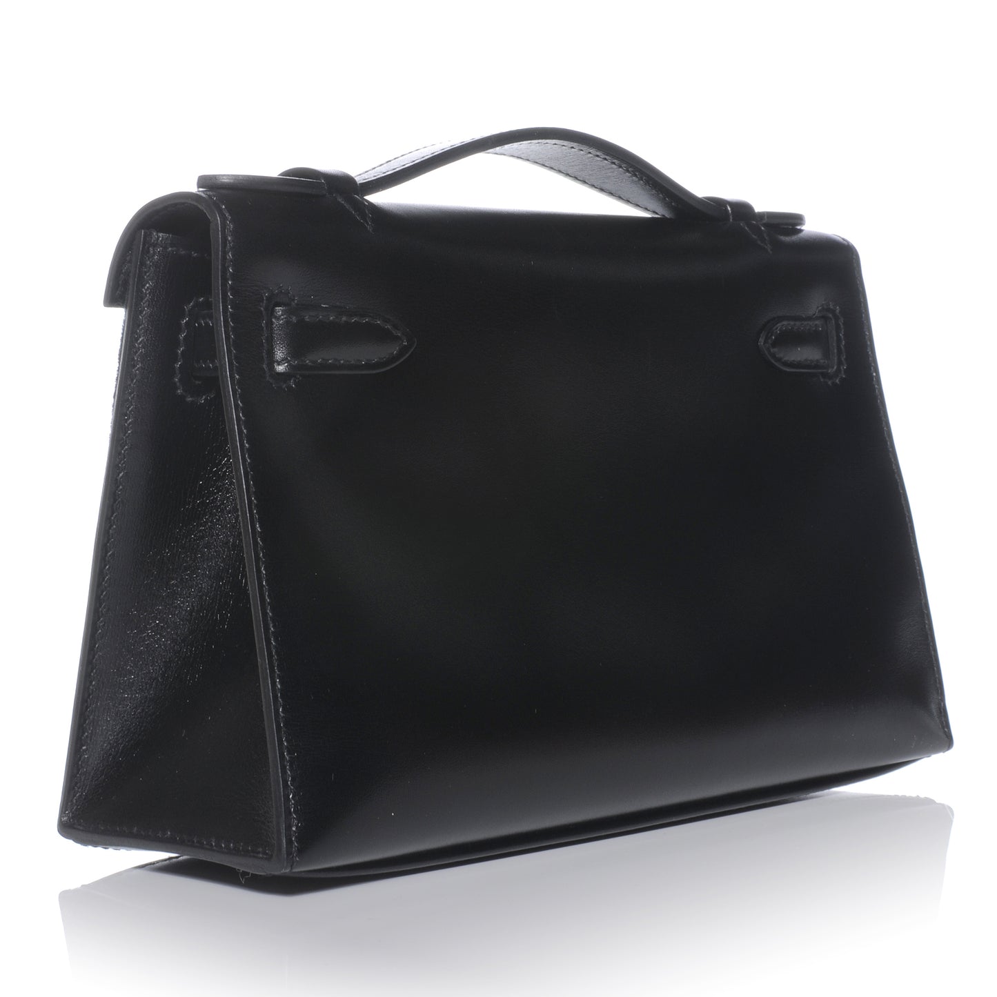 Box Calf So Black Kelly Pochette Noir