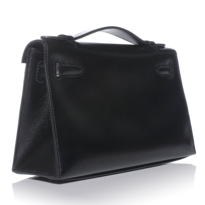 Hermes Box Calf So Black Kelly Pochette Noir 3 of 8
