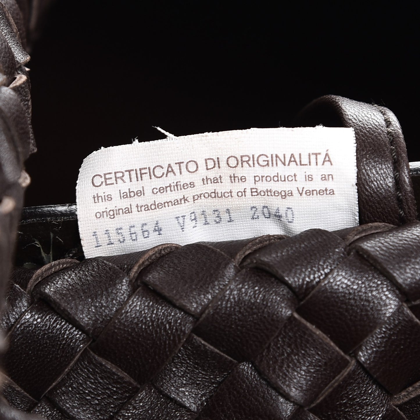 Nappa Intrecciato Medium Cabat Ebano