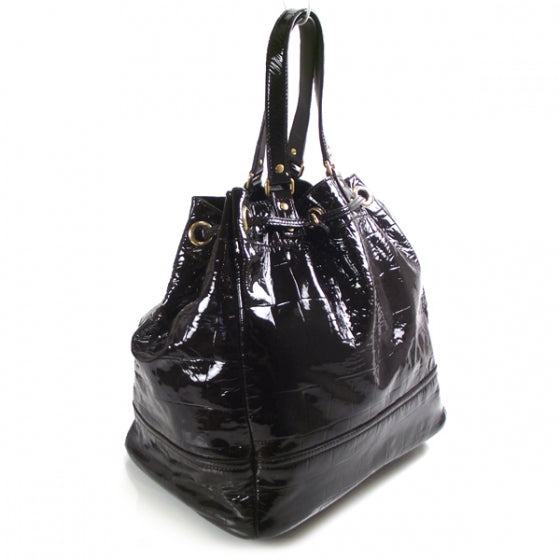 Patent Croc Overseas Tote Chocolate