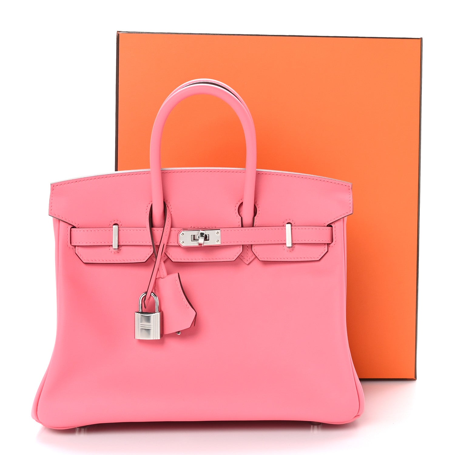 Hermes Swift Birkin 25 Rose Azalee 11 of 11