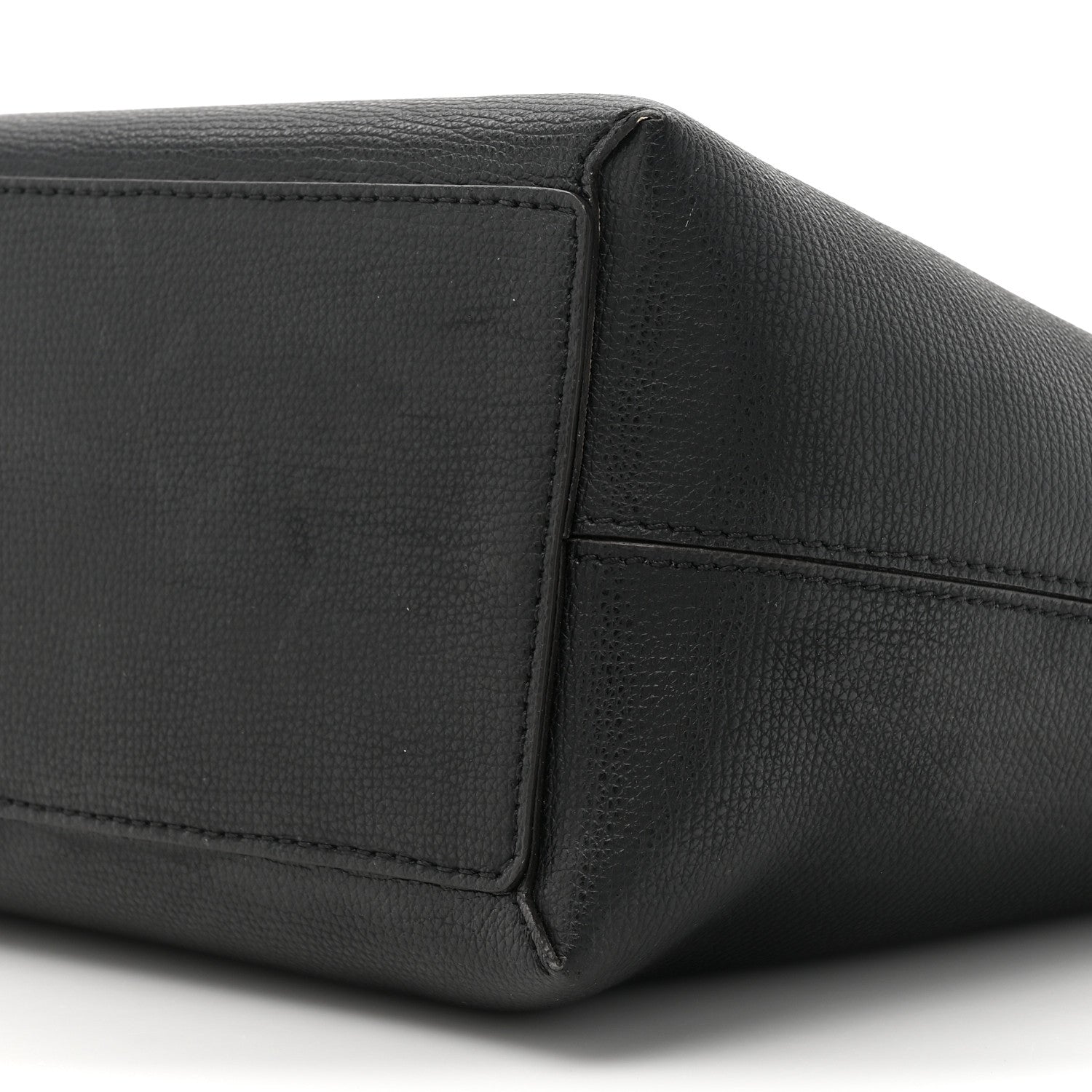 Burberry Grainy Calfskin Haymarket Check Medium Ardwell Zip Tote Black 9 of 15