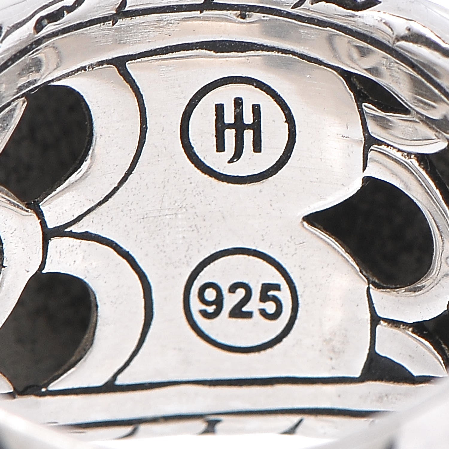 John Hardy Sterling Silver White Enamel 16mm Naga Dome Ring 55.7 7.5 5 of 5