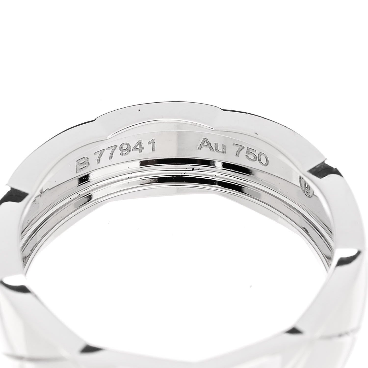 Chanel 18K White Gold Small Coco Crush Ring 54 6.75 5 of 7