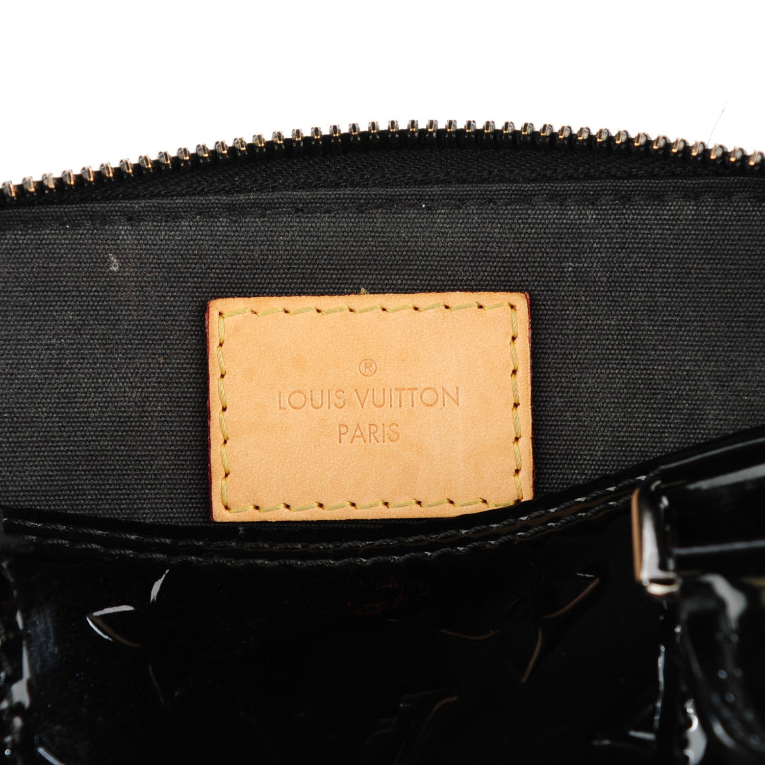 Louis Vuitton Vernis Alma BB Noir Magnetique 6 of 10