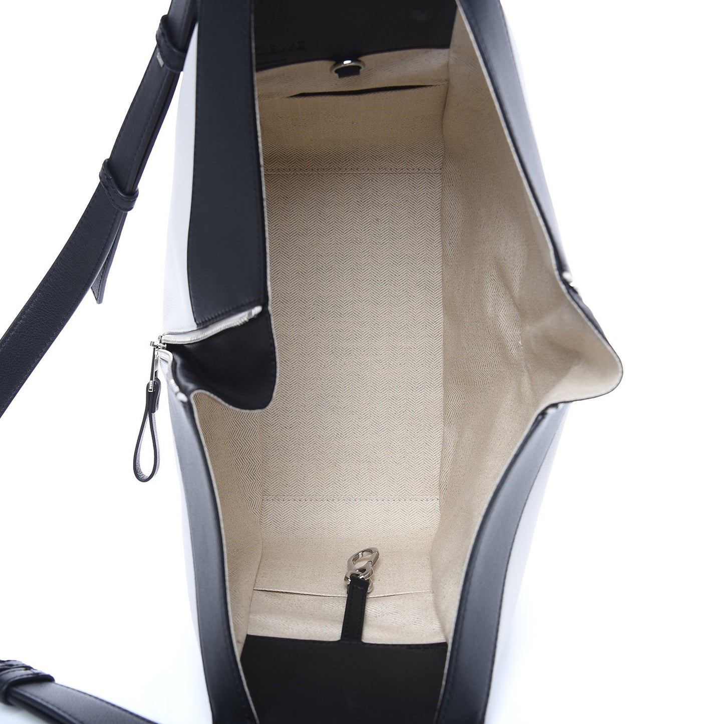 Calfskin Medium Hammock Shoulder Bag Khaki Green Soft White